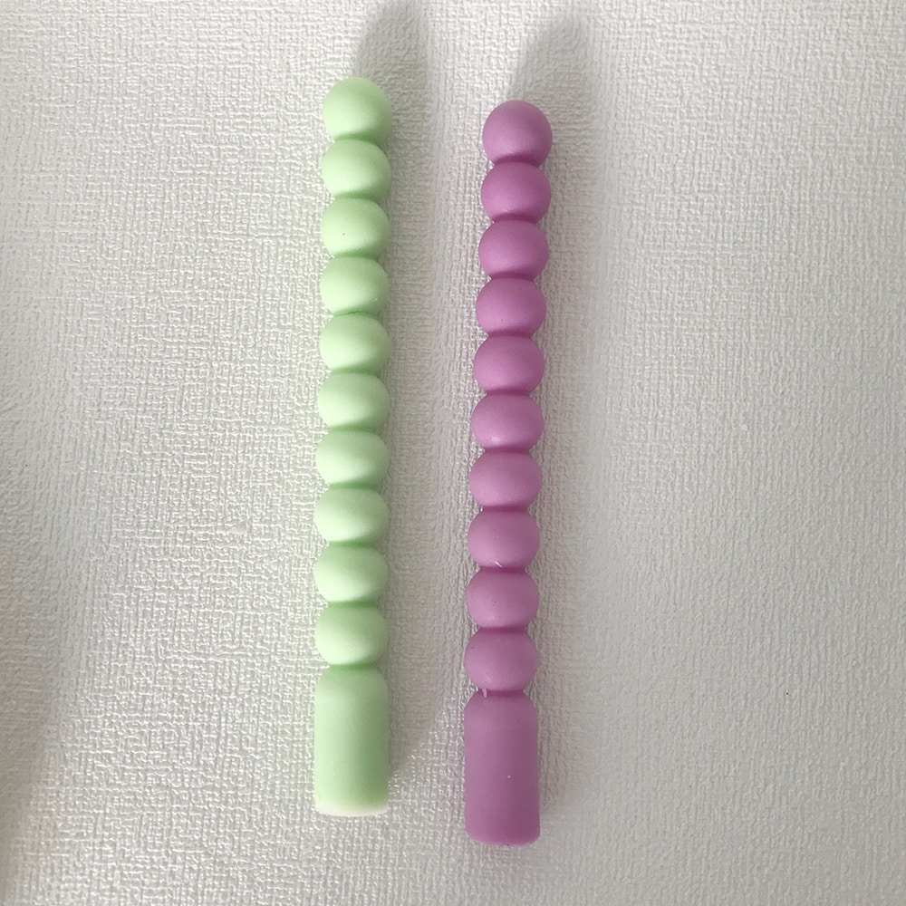 Round Bead Aromatherapy Candle Mold Nordic Style Long Candle Silicone Mold 8601