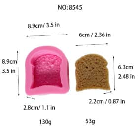 Simulated Cake Embryo, Toast, Candle, Silicone Mold, Chocolate Pastry, Cake Decoration, Baking Mold 8543