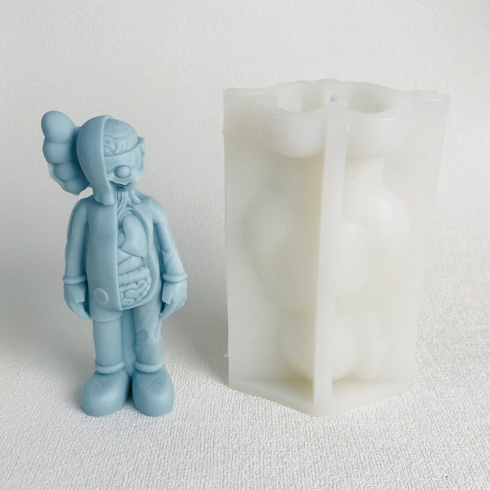Skull, Kaws, Sesame Street Gentleman Silicone Molds - The Perfect Choice Reative Handcrafted Art 8606