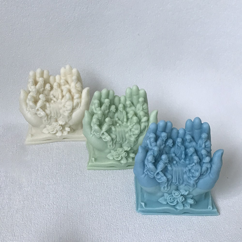 The Last Supper Figure Statue Silicone Candle Mold Resin Crafts Micro Landscape Decoration Gypsum Mold 8595