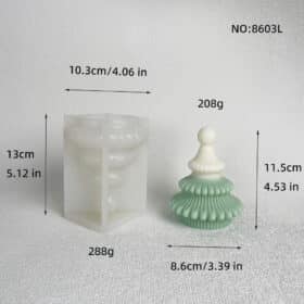 Three-tier Origami Christmas Tree Aroma Candle Silicone Mold - Creative Diy Crafting Ideal Choice 8603l