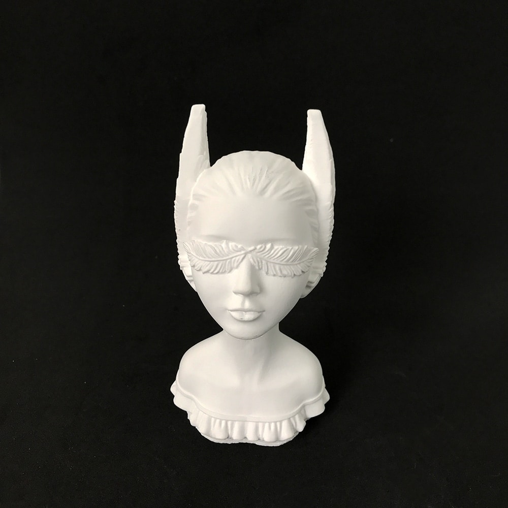 Girl Statue Candle Silicone Mold Diy Creative Gift Nordic Style Gypsum Decoration Mold 8555
