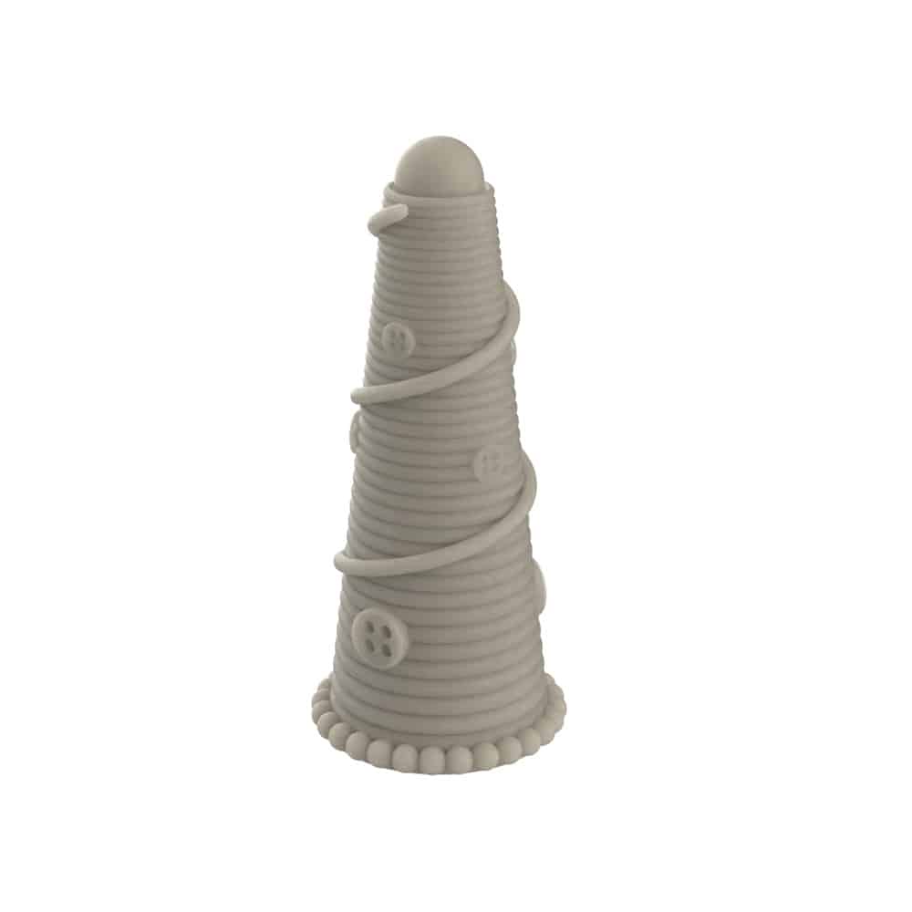 Round Headed Christmas Tree Candle Silicone Mold, Star Safety Buckle, Bell, Clover Christmas Mold 8574