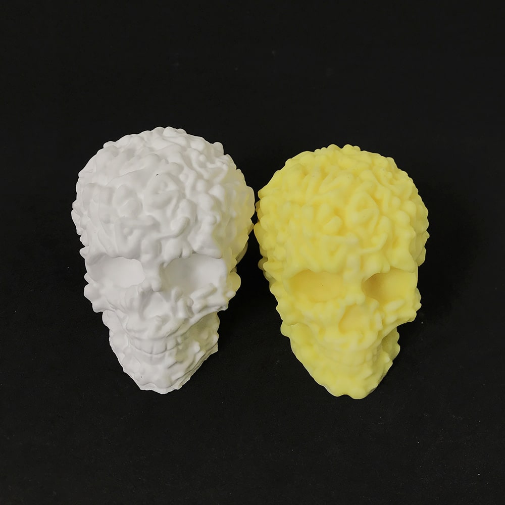 Skull Head Aromatherapy Candle Silicone Mold Diy Halloween Gypsum Decoration Mold 8580