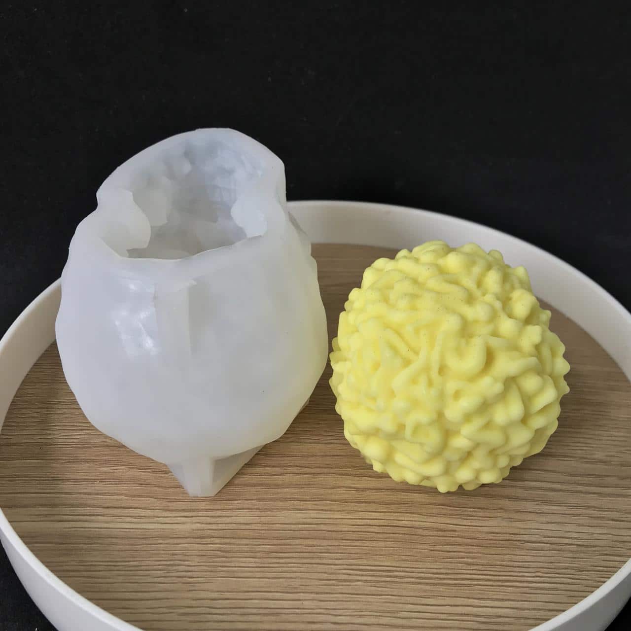 Skull Head Aromatherapy Candle Silicone Mold Diy Halloween Gypsum Decoration Mold 8580