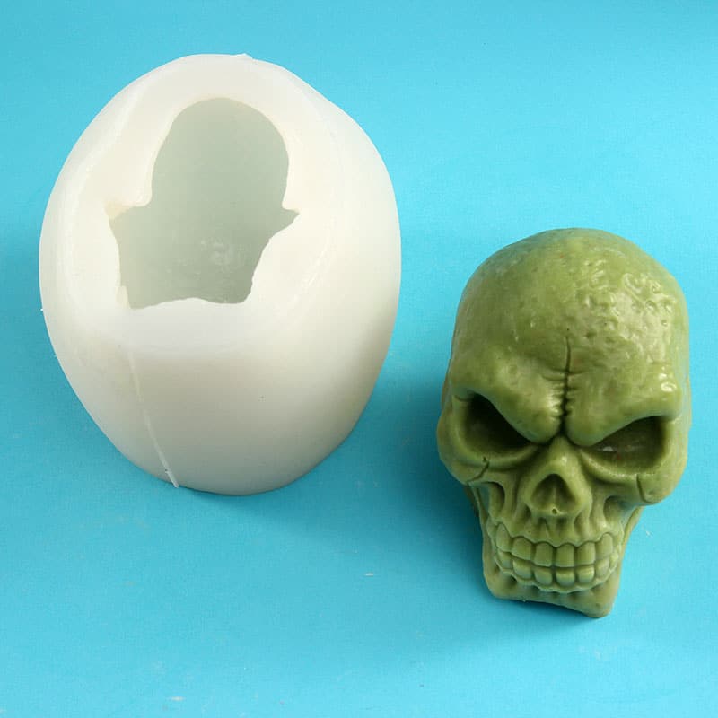 Wax Mold For Candles Diy Candle Mold Skull Silicone Mould Halloween Molds 8096xl-2