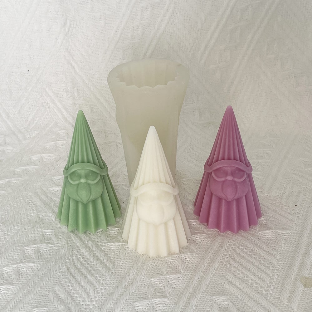 Santa Claus Aromatherapy Candle Silicone Mold Diy Handmade Christmas Gift Expanding Stone Grinding Tool 8662s