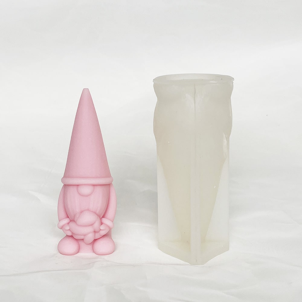 Baby Hugging Dwarf Silicone Mold, Ground Elf Face Less Elderly Person, Valentine's Day Aromatherapy Candle With Hand Gift Mold 8659