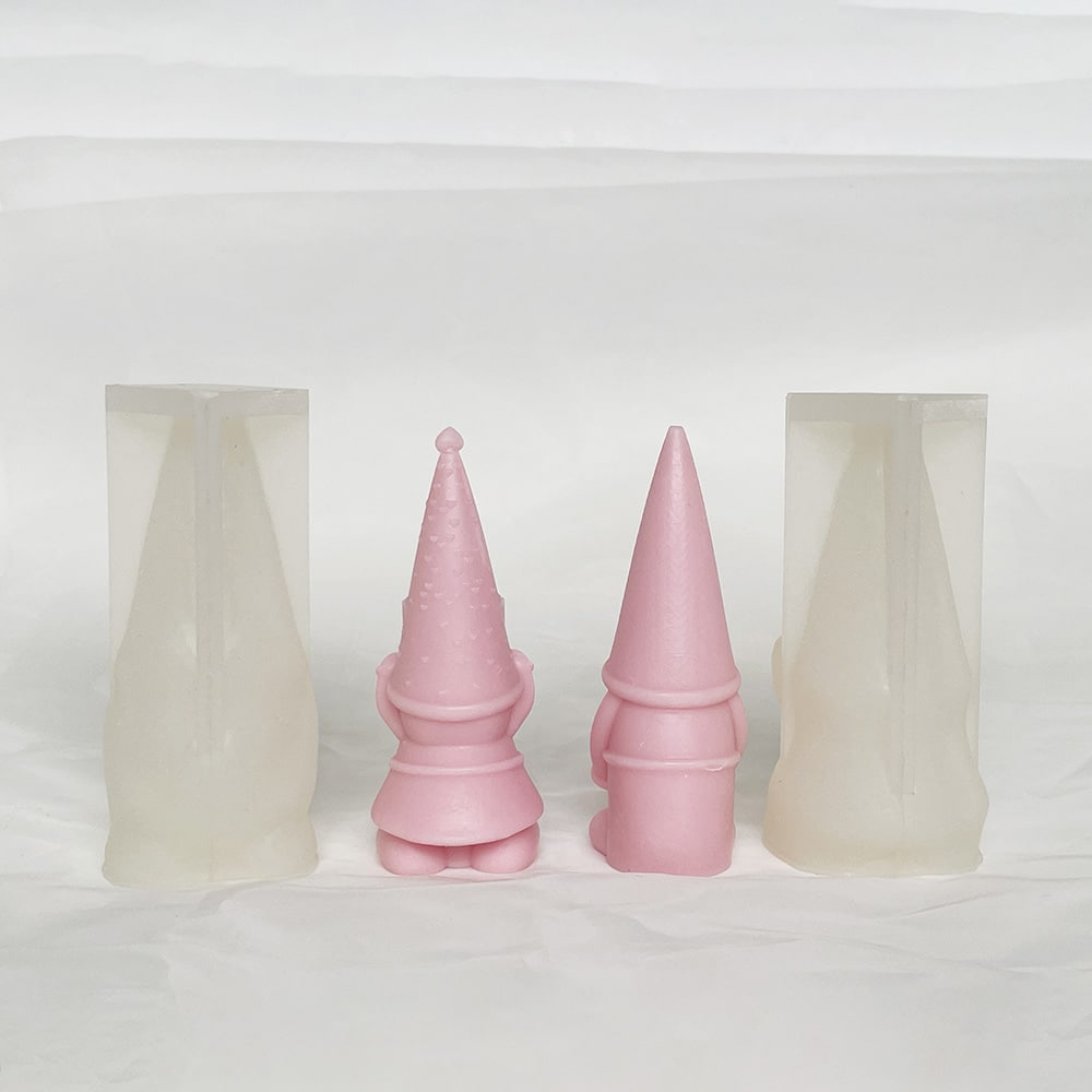 Baby Hugging Dwarf Silicone Mold, Ground Elf Face Less Elderly Person, Valentine's Day Aromatherapy Candle With Hand Gift Mold 8659