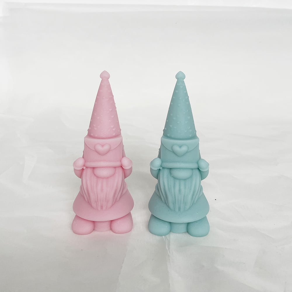 Envelope Love Dwarf Silicone Mold Ground Elf Faceless Old Man Valentine's Day Aromatherapy Candle With Hand Gift Mold 8658
