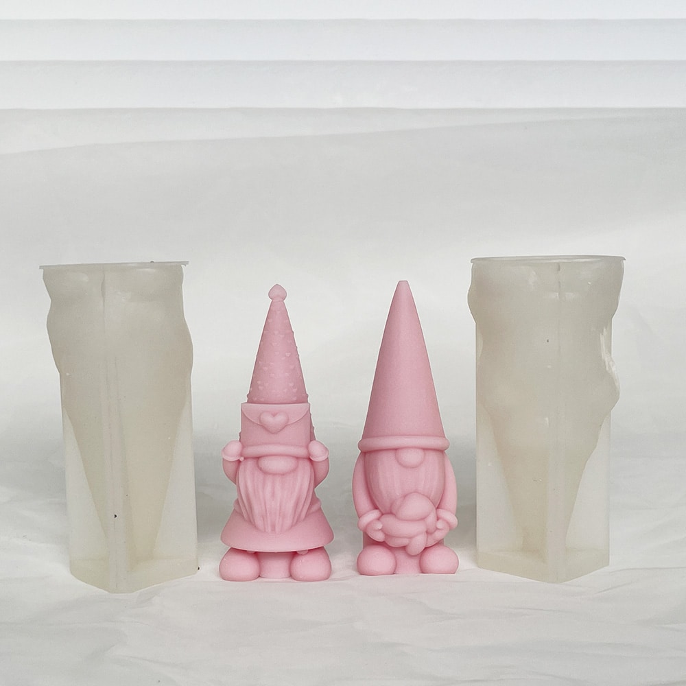 Envelope Love Dwarf Silicone Mold Ground Elf Faceless Old Man Valentine's Day Aromatherapy Candle With Hand Gift Mold 8658