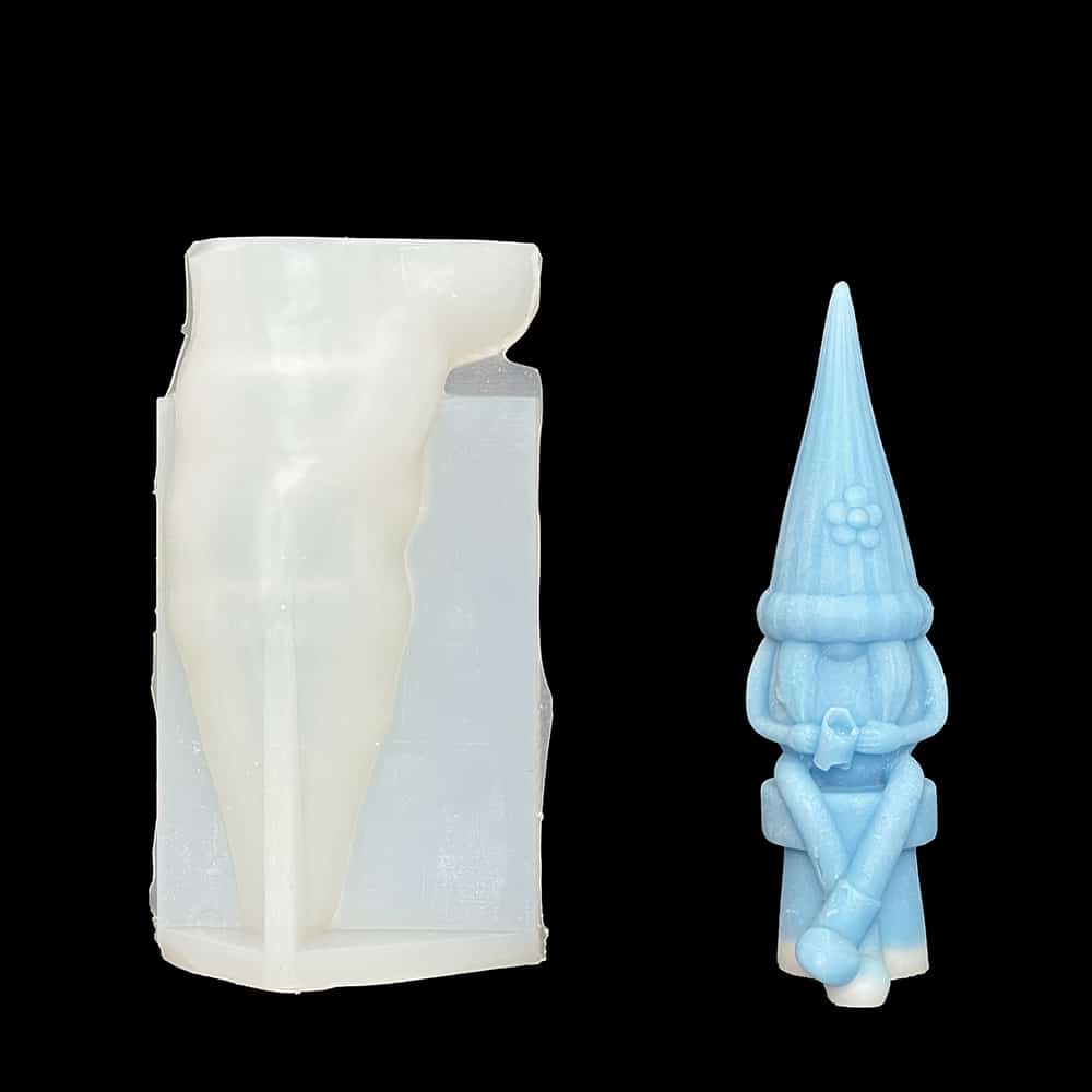 Flower Doll Silicone Mold Goblin Dwarf Diy Valentine's Day Aromatherapy Candle Hand Gift Mold 8666