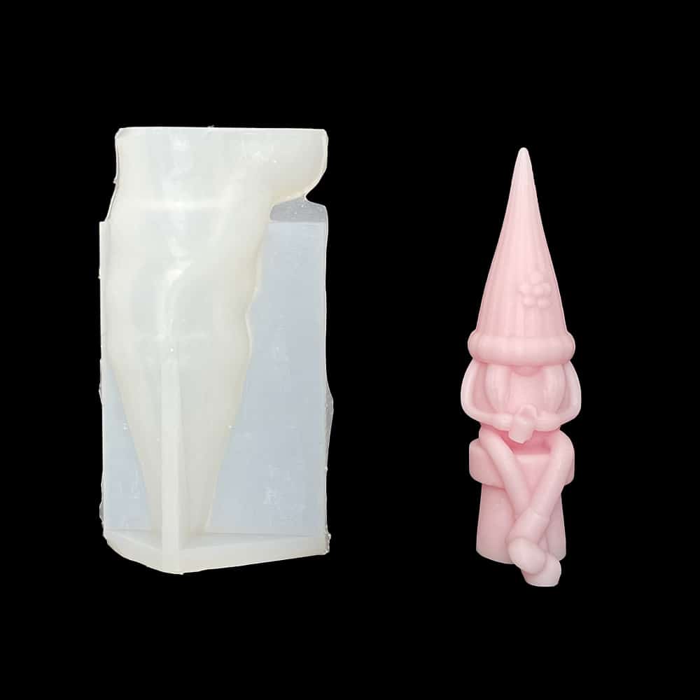 Flower Doll Silicone Mold Goblin Dwarf Diy Valentine's Day Aromatherapy Candle Hand Gift Mold 8666
