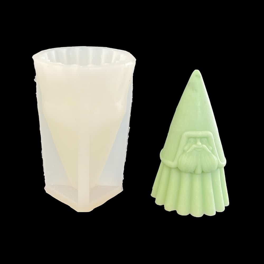 Long Beard Santa Claus Aromatherapy Candle Mold Handmade Soap Diy Christmas Companion Gift Decoration Silicone Mold 8663s