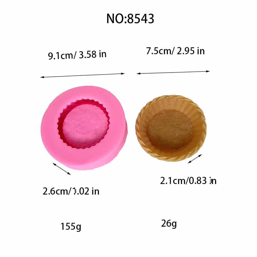 Simulated Cake Embryo, Toast, Candle, Silicone Mold, Chocolate Pastry, Cake Decoration, Baking Mold 8543