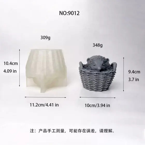 round rose shape silicone mold - 9012 | baike silicone mold manufacturer