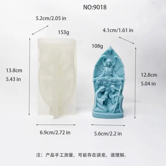 jesus nativity silicone mold - 9018 | baike silicone mold manufacturer