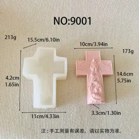 cross silicone mold - religious jesus birth scene - 9001 | baike silicone mold manufacturer