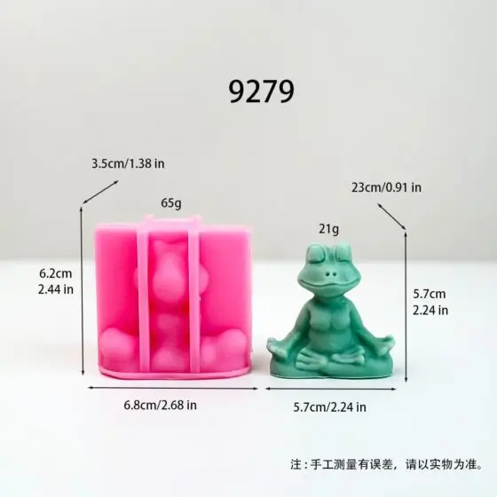yoga frog silicone mold - 9279 | baike silicone mold manufacturer