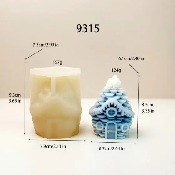 fairytale house silicone mold - 9315 | baike silicone mold manufacturer
