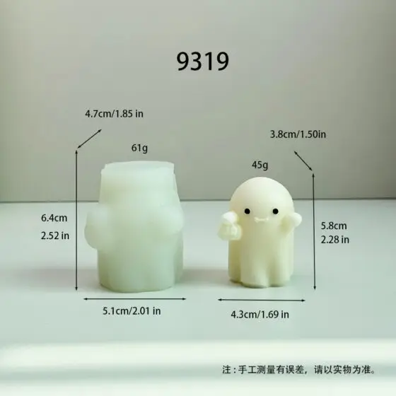 raising hand ghost silicone mold - 9319 | baike silicone mold manufacturer