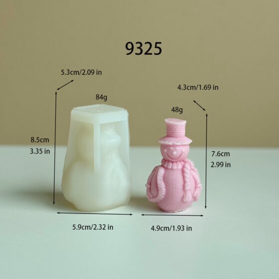 snowman silicone mold - 9325 | baike silicone mold manufacturer