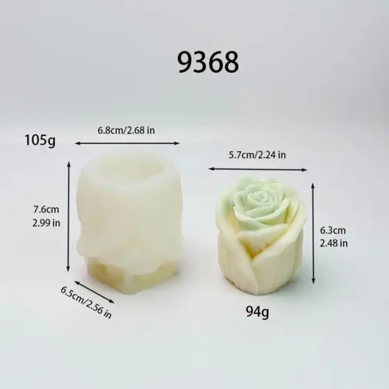 rose silicone mold - 9368 | baike silicone mold manufacturer