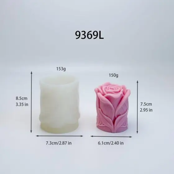 rose silicone mold - 9369l | baike silicone mold manufacturer