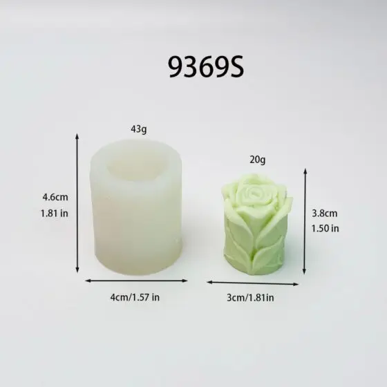 rose silicone mold - 9369s | baike silicone mold manufacturer