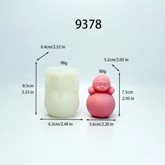 doll silicone mold - 9378 | baike silicone mold manufacturer