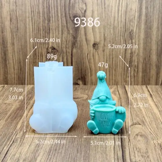 gnome silicone mold - 9386 | baike silicone mold manufacturer