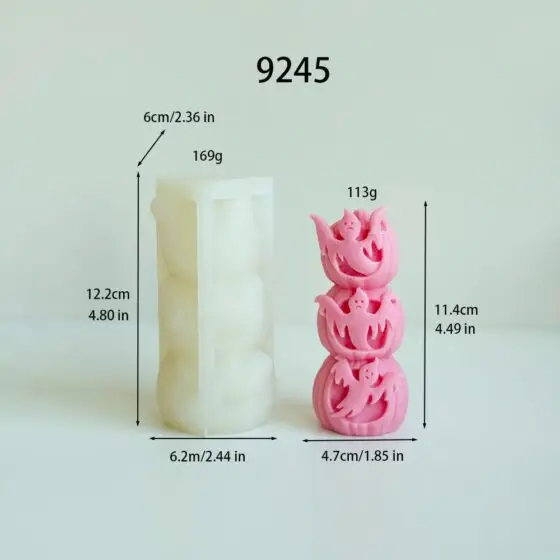 pumpkin ghost bat silicone mold 9245